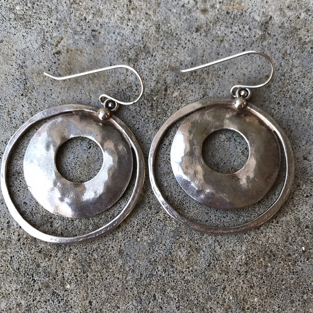 Silpada hammered sterling silver earrings